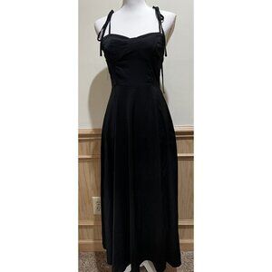 NWT ~ Spaghetti Strap Long Black Dress ~ Size Med